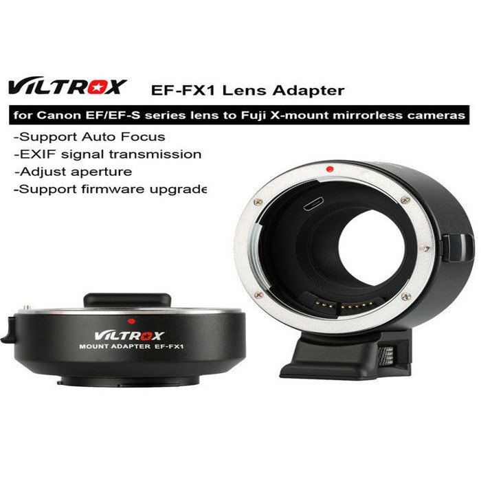 (CÓ SẴN) Ngàm Viltrox EF-FX2 (0.71X) - Adapter For Canon EF/EF-S To FUJIFILM - Dùng Lens ngàm Canon cho Body Fujiflm
