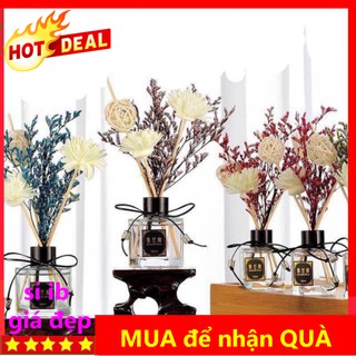 [SỈ IB] lọ tinh dầu thơm để phòng hương nước hoa kèm hoa khô, bình trang trí phòng khách, phòng ngủ, bàn làm việc