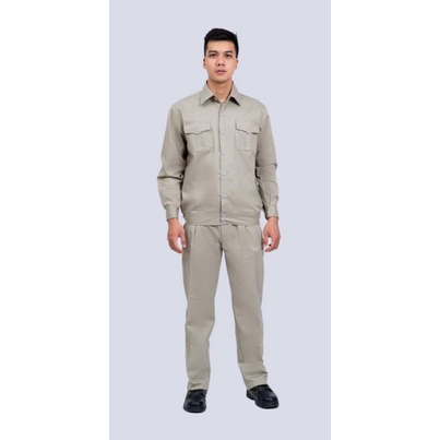 Bộ bảo hộ lao động vải kaki mã DN06( in logo từ 5b)