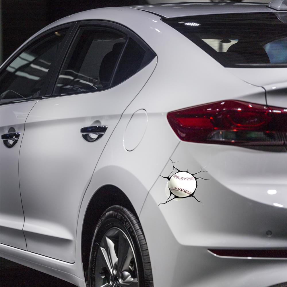 Đề Can Dán Trang Trí Cửa Sổ Xe Hơi Chống Thấm Nước Họa Tiết Bóng Chày Độc Đáo