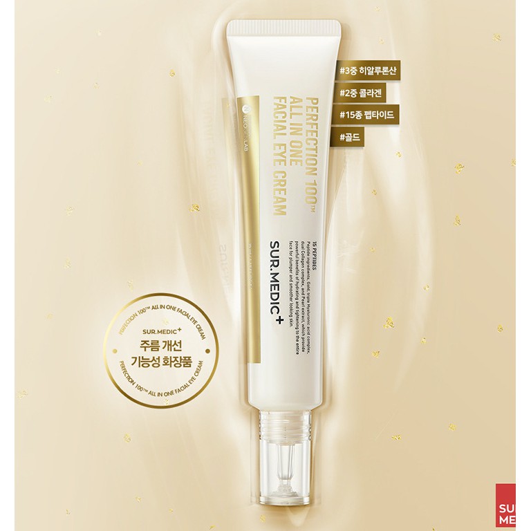 MBC Kem dưỡng mắt từ vàng 24K Neogen SurMedic All In One Facial Eye Cream