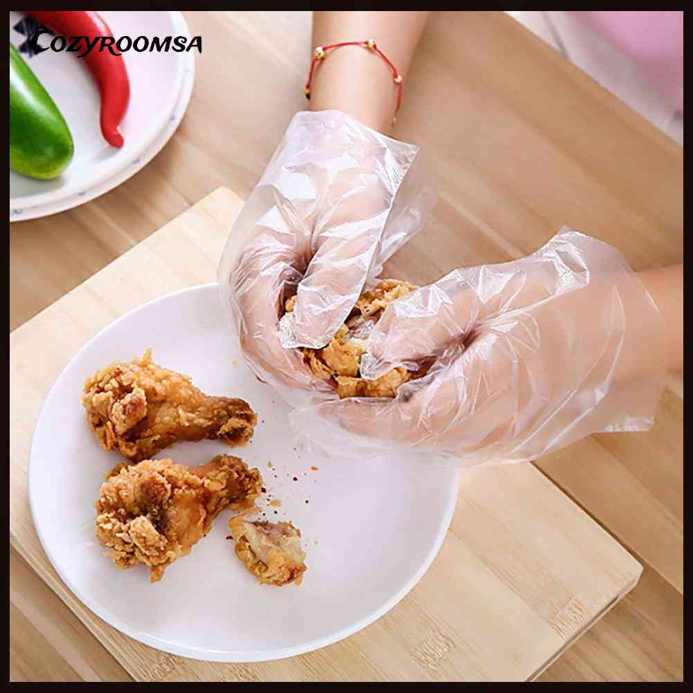 100 Găng Tay Trong Suốt Dùng Một Lần Để Nấu Ăn Tiện Dụng