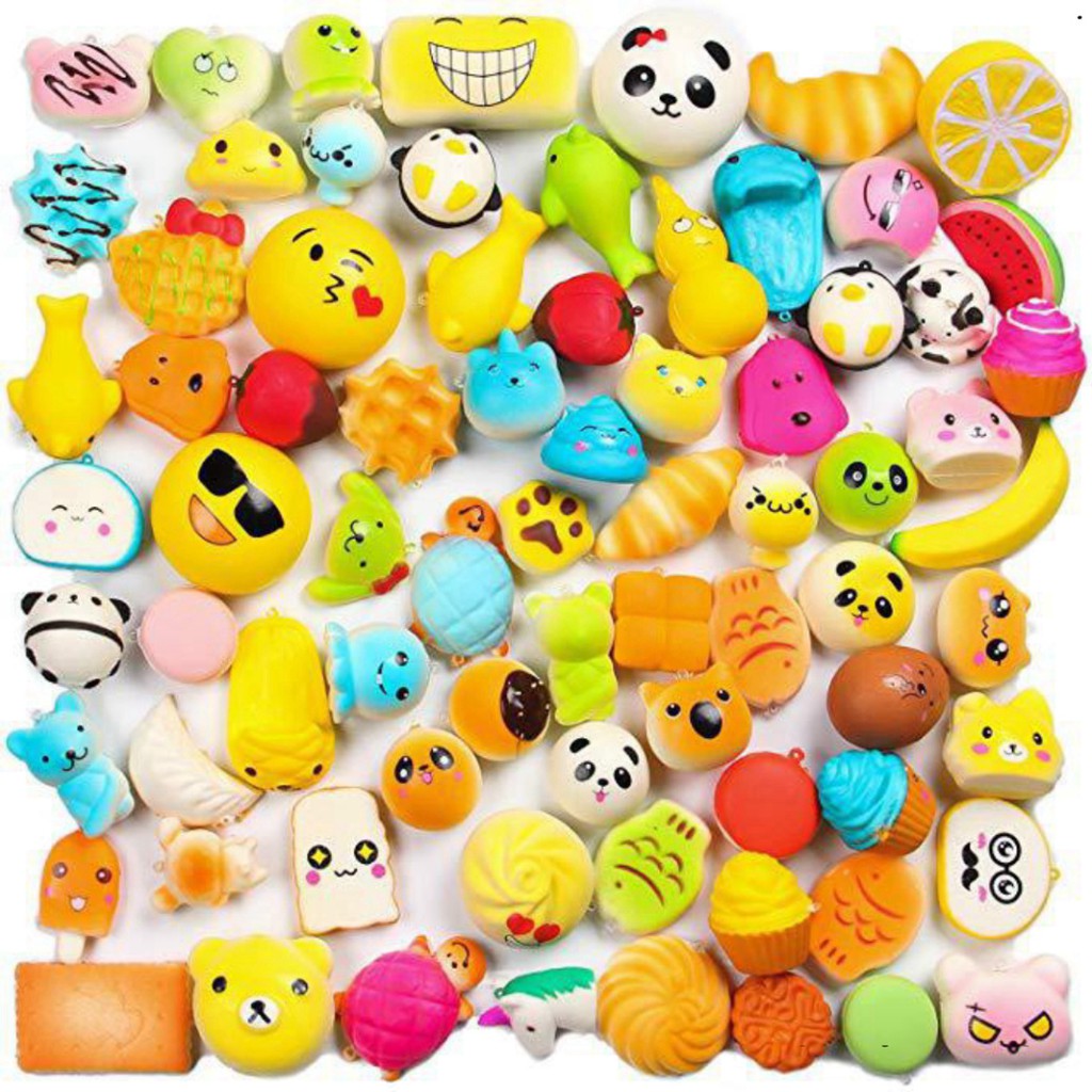 combo sỉ 20 squishy mẫu ngẫu nhiên Kmic