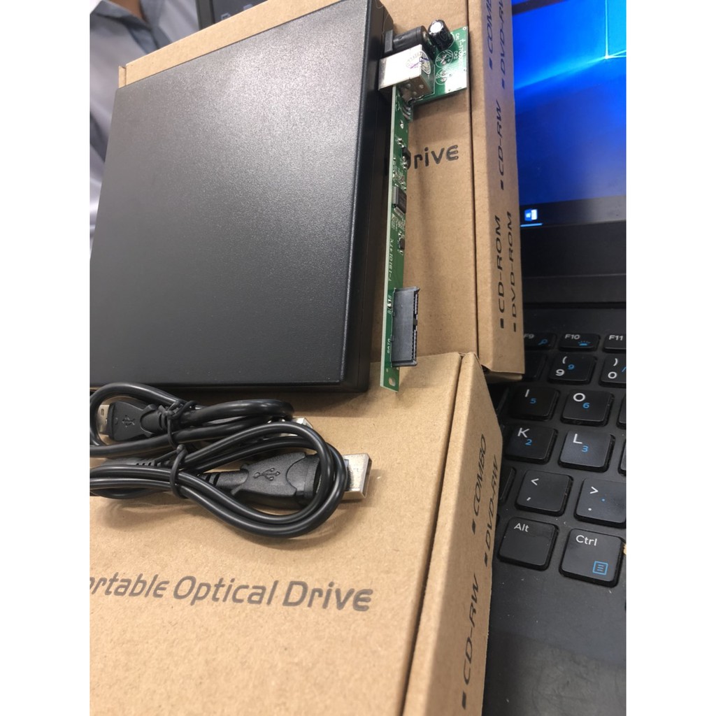 Box DVD  ⚡ Free Ship⚡Box DVD Đựng Ổ Đĩa DVD Laptop Gắn Ngoài Qua Cổng USB Loai Mỏng 9.5mm / Dày 12.7mm | BigBuy360 - bigbuy360.vn