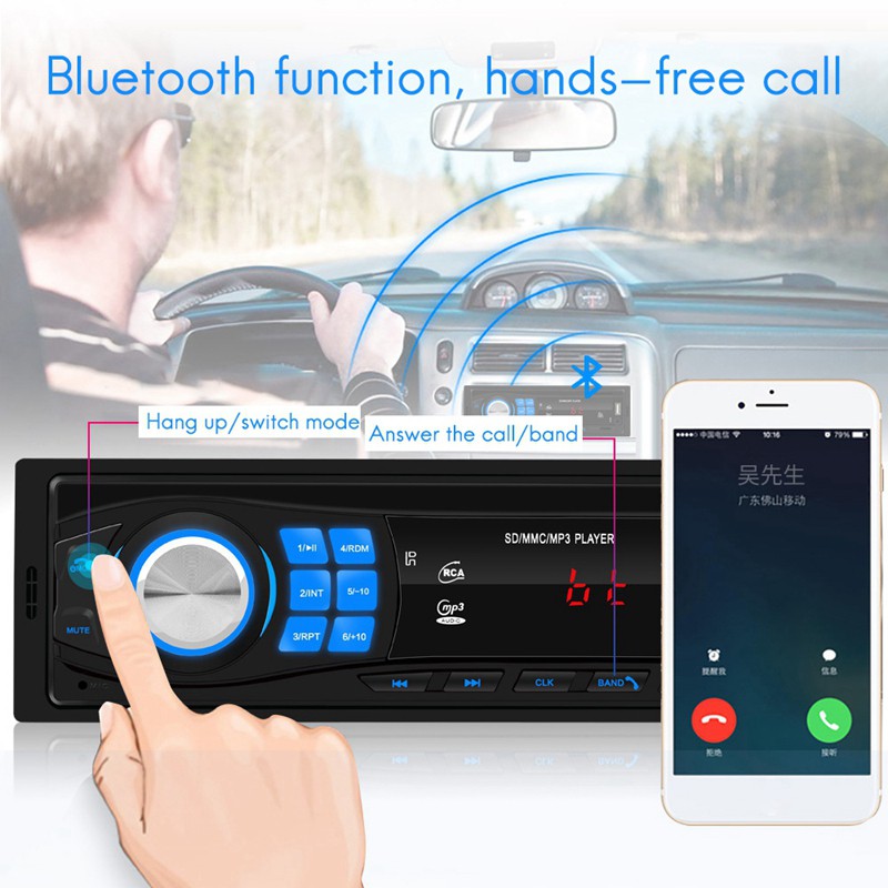 Radio Fm Kết Nối Bluetooth Autoradio 12v Cho Xe Hơi