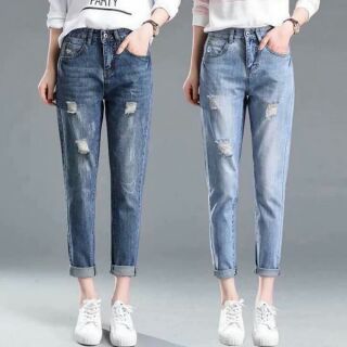 Quần bò nữ ( Quần baggy bò nữ - quần bò boyfriend - quần bò hàng xuất Hàn - hàng có sẵn