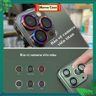 Kính bảo vệ camera cao cấp cho Iphone. Viền nhôm, Viền Titan mắt riêng biệt có chống trầy,Xr/11/12/13/pro/promax.