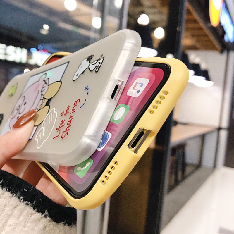 Ốp lưng iphone Snoopy V2 viền cong 6/6plus/6s/6splus/7/7plus/8/8plus/x/xr/xs/11/12/13/pro/max/plus/promax | BigBuy360 - bigbuy360.vn