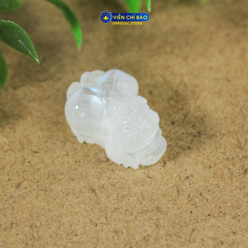 Mặt phong thuỷ tỳ hưu đá mặt trăng tự nhiên thời trang phụ kiện trang sức Viễn Chí Bảo M600049