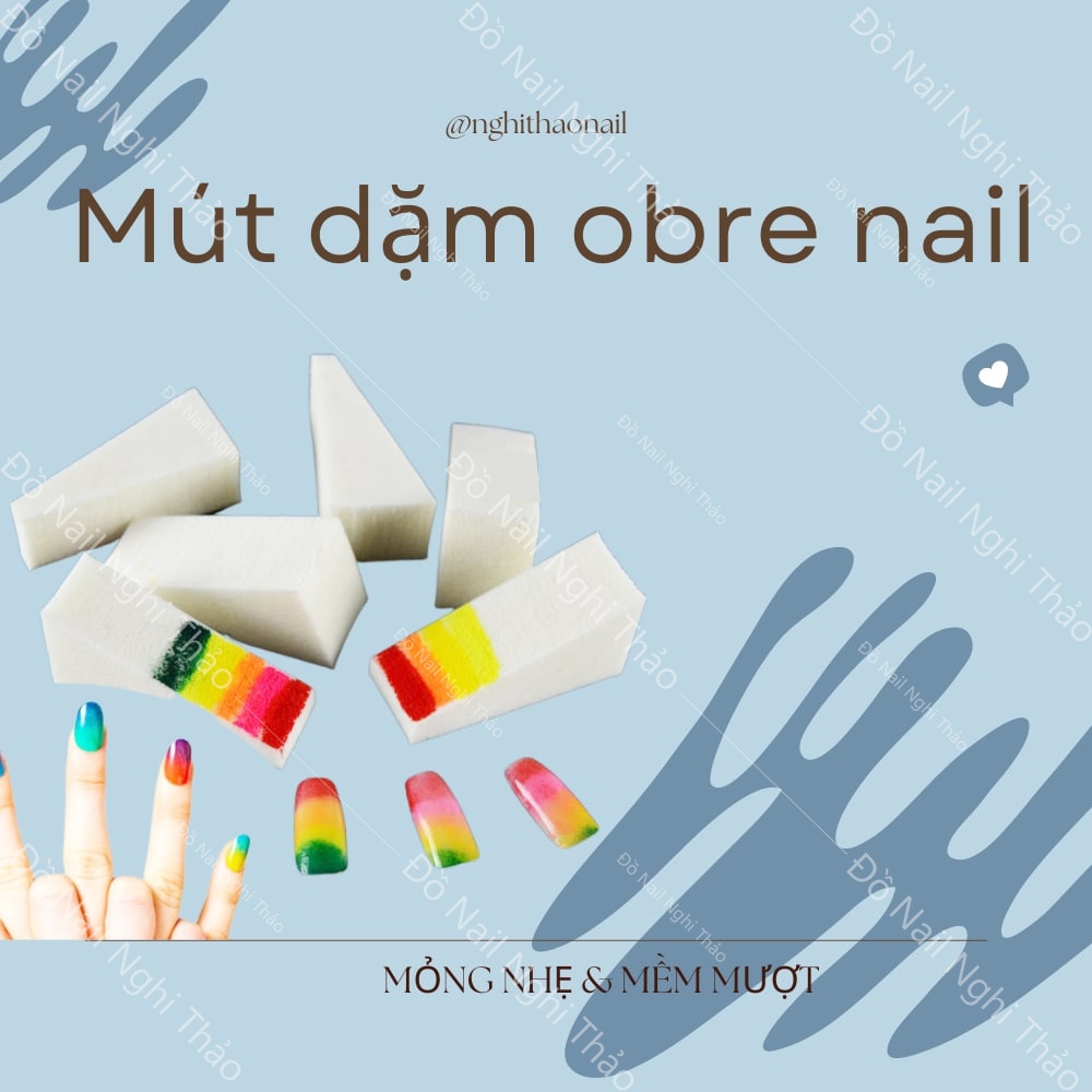Mút dặm ombre nail