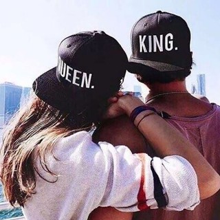 Mũ bóng chày in chữ King - Queen cá tính dành cho các cặp đôi