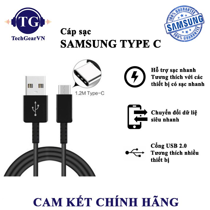 Cáp sạc nhanh USB Type C SamSung Galaxy Chính hãng