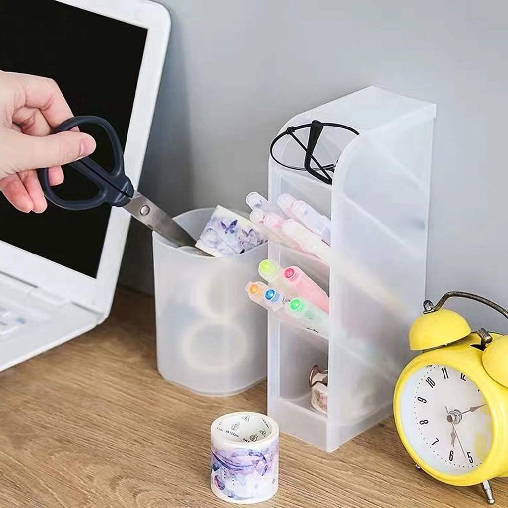 Giá Đỡ Bút Viết Màu Trắng Trong Mờ Tiện Dụng