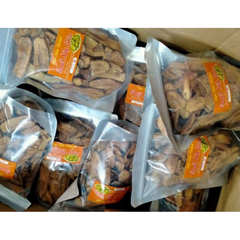 CHUỐI SẤY MÈ GỪNG GIÒN TAN [500gr ] LOẠI 1VỪA RẺ VỪA NGON