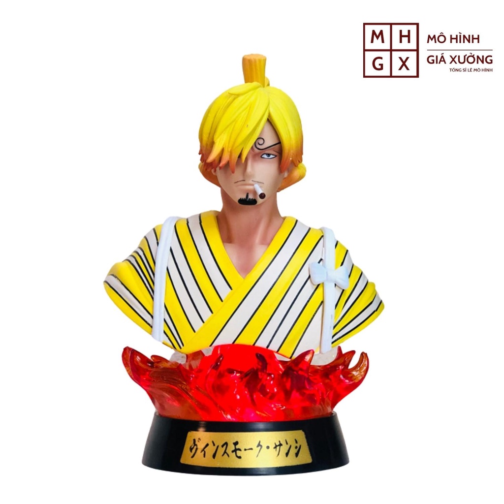 Mô Hình Tượng Bán Thân Vinsmoke Sanji Cao 17cm Có Đèn Led - Figure Tượng One Piece Vua Hải Tặc