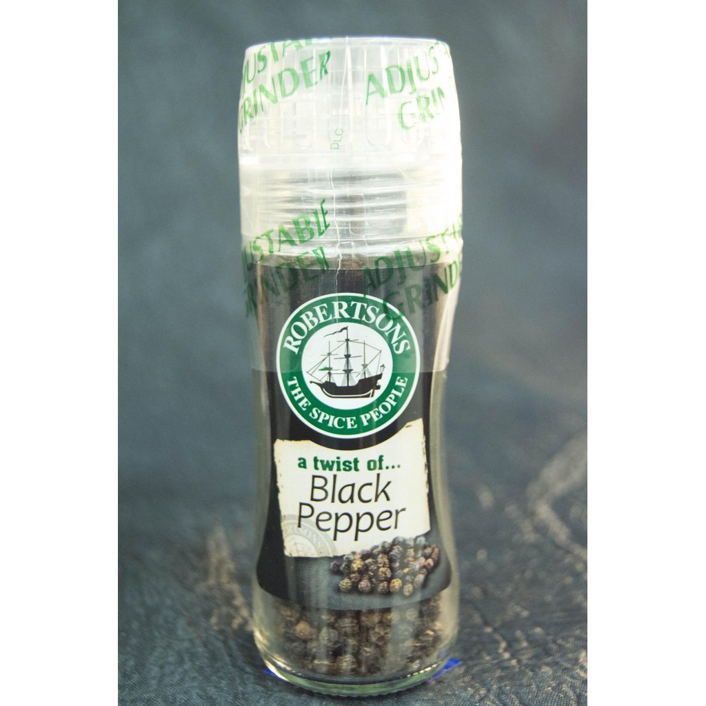 HẠT TIÊU ĐEN ROBERTSON BLACK PEPPERCORNS 100ml