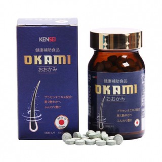 Viên uống hỗ trợ tóc Kensei Okami Nhật Bản 180 viên