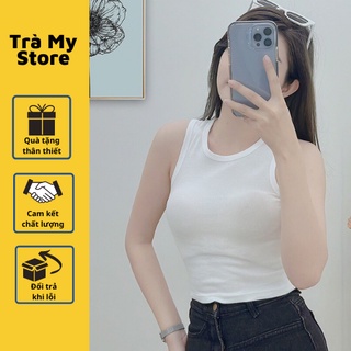 Áo croptop 3 lỗ ngược thời trang tập gym nhà Trà My store