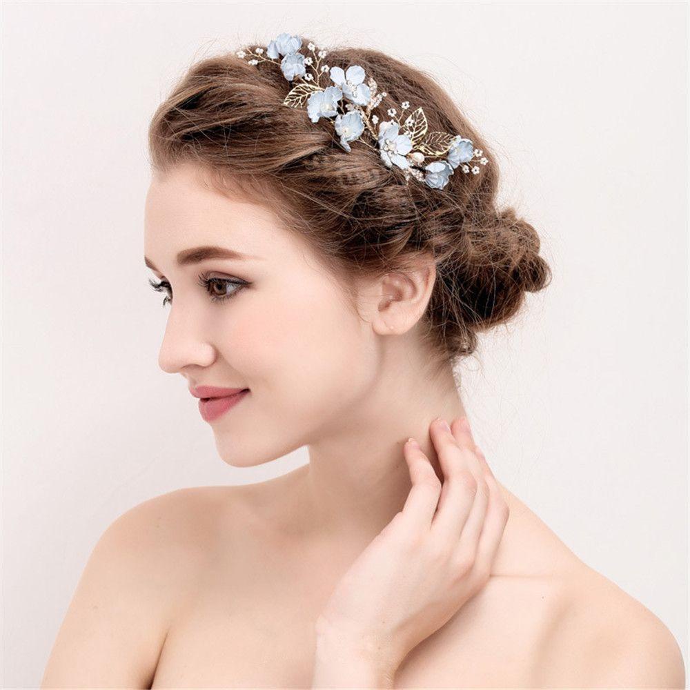 MAXG Lược Cài Tóc Cô Dâu Đính Đá Lãng Mạn