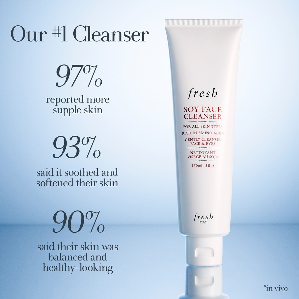 Sữa Rửa Mặt Cho Da Nhạy Cảm - Fresh Soy Face Cleanser 200ml