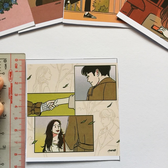 Set 6 tấm thiệp poster cô gái phong cách Hàn Quốc màu siêu đẹp-mua nhiều tặng thêm kẹp gỗ
