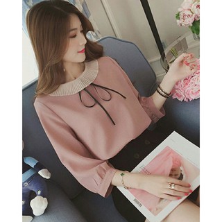 Áo Kiểu Selina Dập Ly Cổ