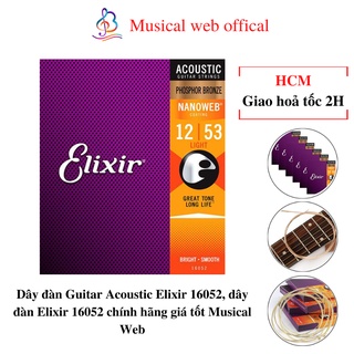 Dây đàn Guitar Acoustic Elixir 16052, dây đàn Elixir 16052 chất lượng giá tốt Tặng 1 Pick Musical Web