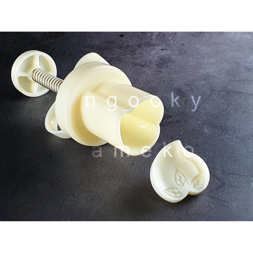 NQ35-01 - KHUÔN LÒ XO BÁNH TRUNG THU/ BÁNH DỨA  TRÁI ĐÀO 35G 1 MẶT