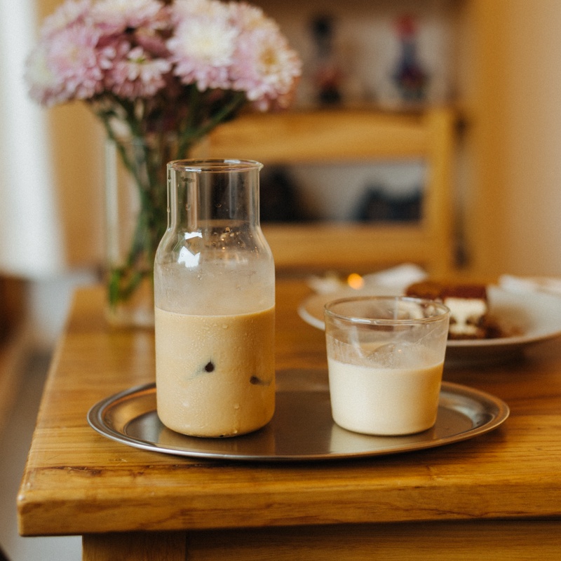 Bộ Bình Cốc Thủy Tinh Uống Trà / Nước Ép Phong Cách Nhật Bản