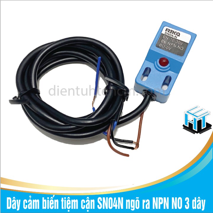 Dây cảm biến tiệm cận SN04N ngõ ra NPN NO 3 dây