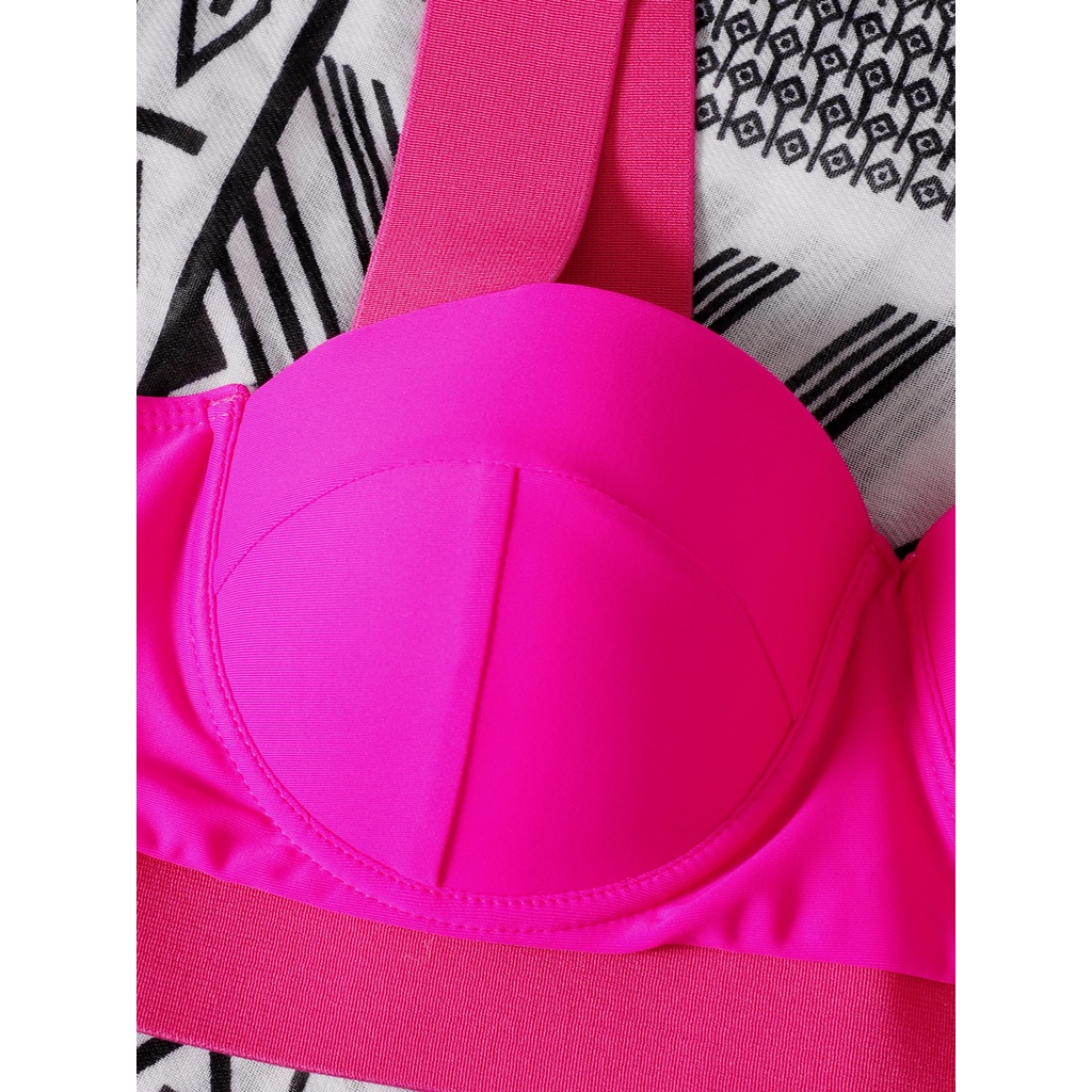 Bikini Neon Dạ Quang Cup Nâng Ngực Siêu Tây Độc Đáo