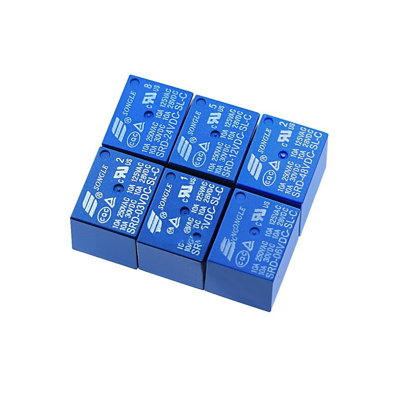 Rơ Le Srd-03V 05V 06 09V 12V 24vdc-sl-a-c 10A 4Pin 5 Pin Chất Lượng Cao