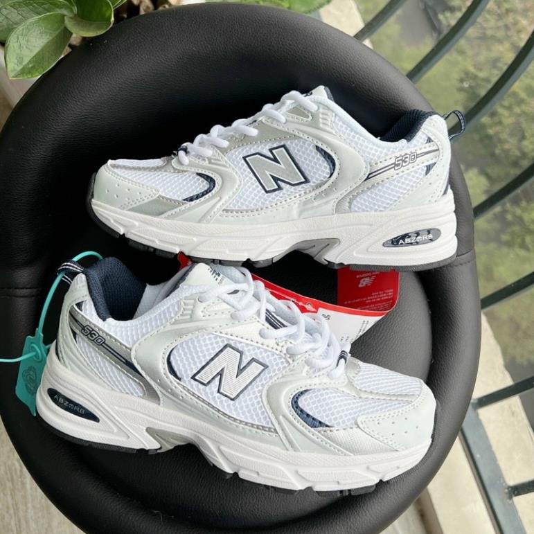 Giày Thể Thao Newbalance 530 trắng viền bạc nam nữ ️🥊