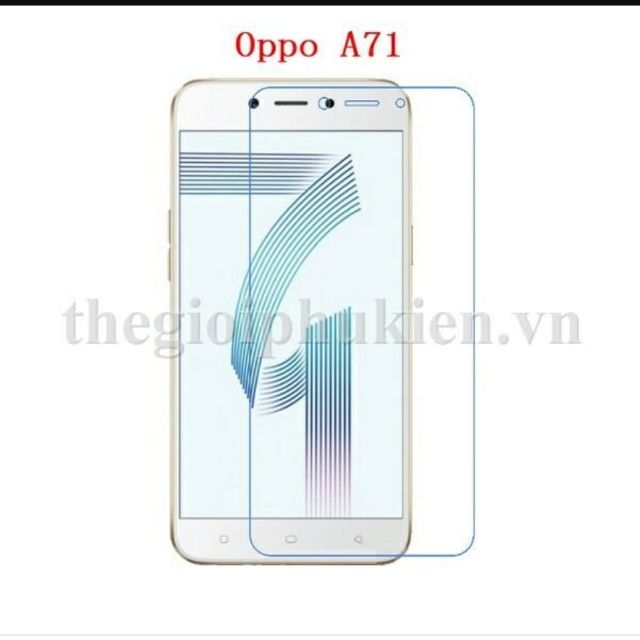 Bộ 3 tấm dán kính cường lực OPPO A71 2018 - Trong suốt