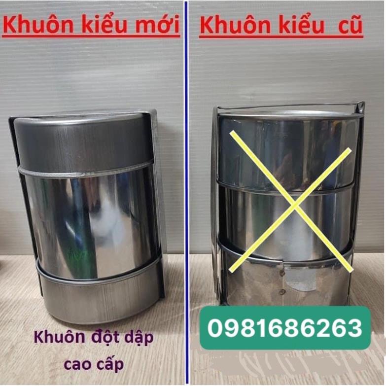 Khuôn giò lụa nắp thụt inox loại 1kg, khuôn giò lụa nắp thụt inox giá sỉ, khuôn giò inox 1kg