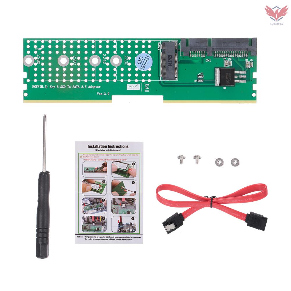 Bảng Mạch Chuyển Đổi Fir M.2 Ngff B-Key Ssd Sang Sata Ddr Hỗ Trợ Thẻ Nhớ 2230 2242 2260 2280 M2 Ssd