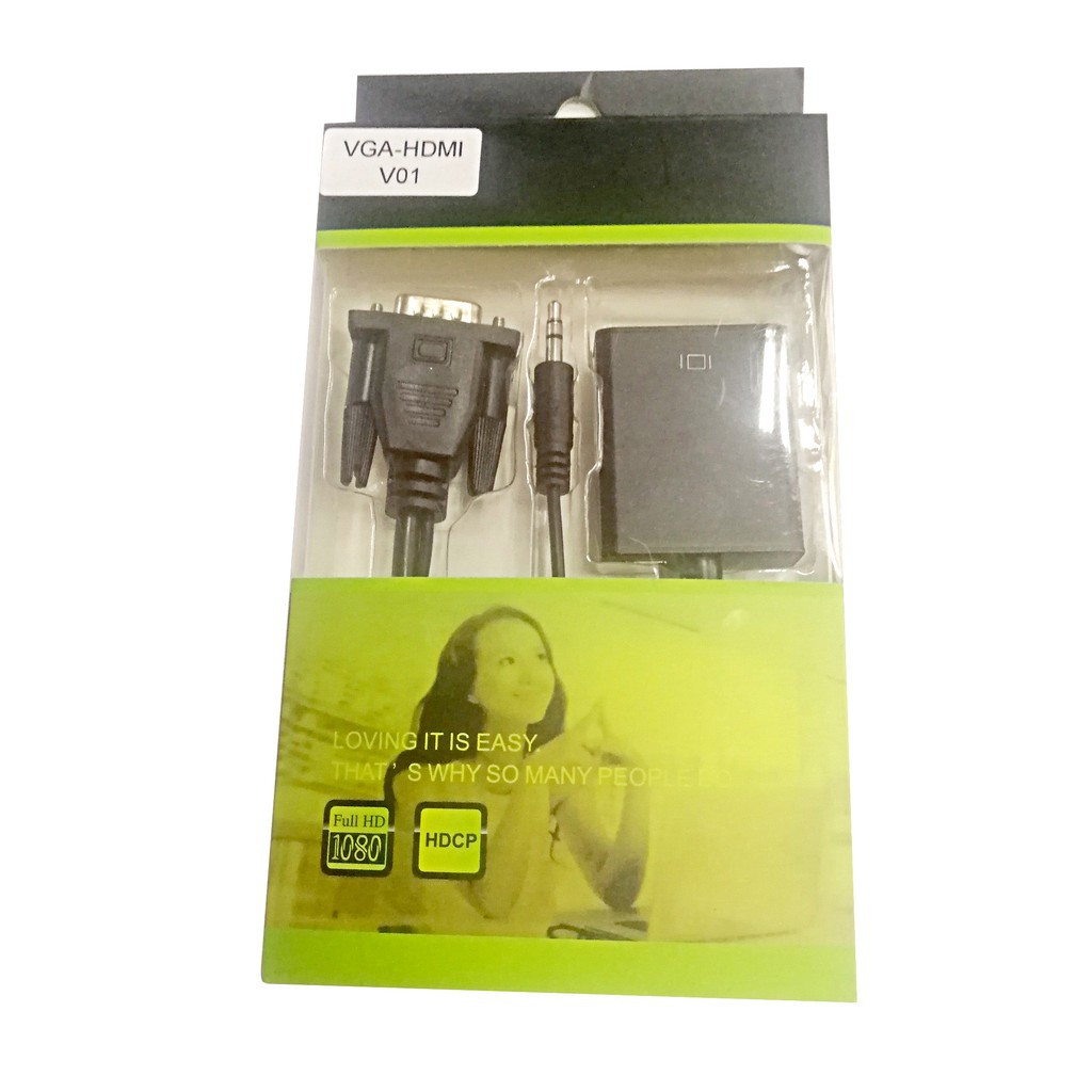Đầu chuyển VGA sang HDMI V01 có âm thanh