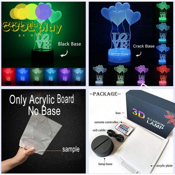 Đèn Led 3d Hình Nhân Vật Phim One Punch Man Fubuki Dùng Trang Trí Phòng Ngủ