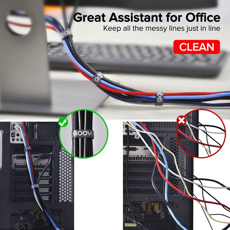 Giá đỡ cuộn dây cáp tai nghe/ chuột usb QOOVI dài 5m tiện dụng