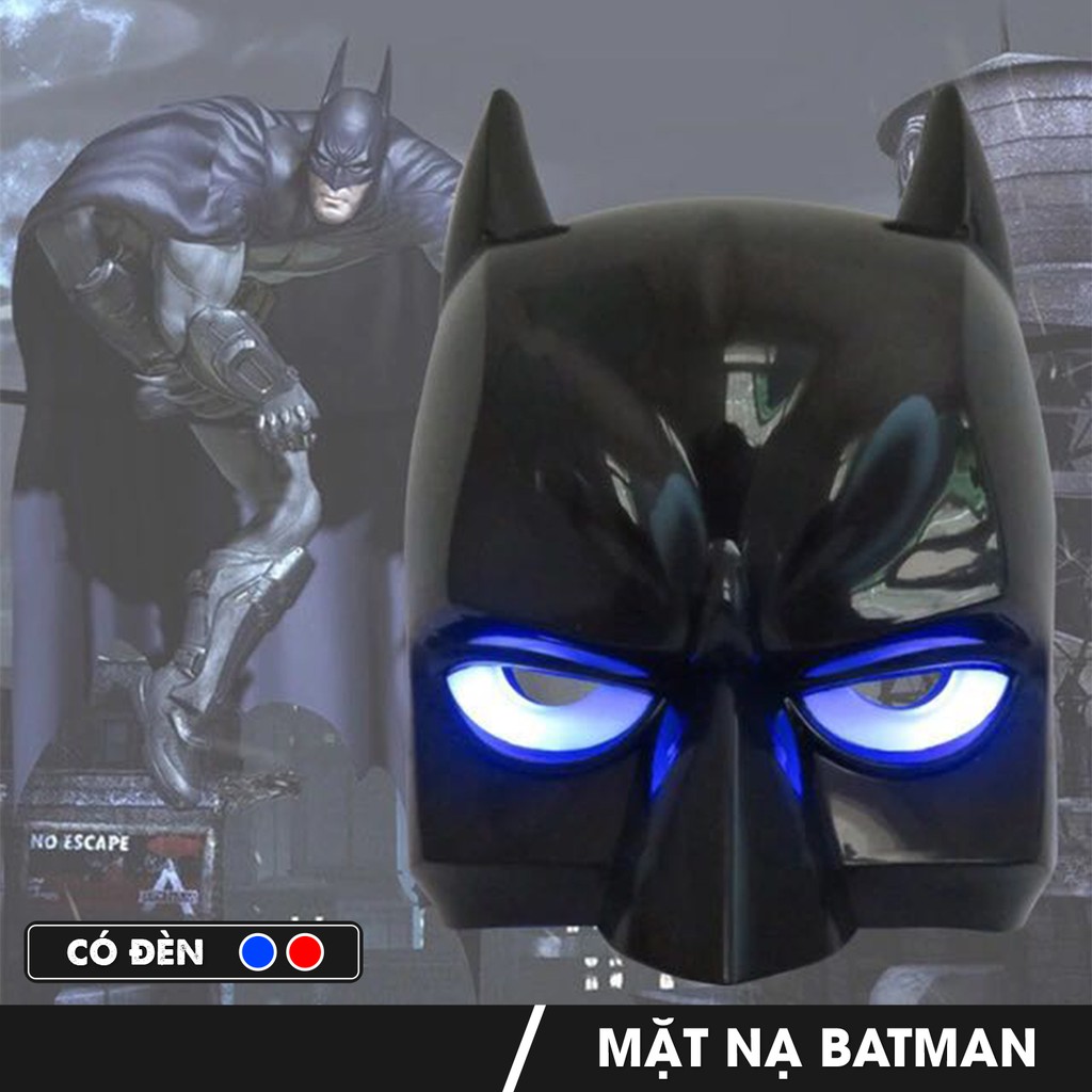 Mặt nạ hóa trang Người Dơi đồ chơi hóa trang Avengers Cosplay Halloween sinh nhật cho trẻ em bằng nhựa an toàn
