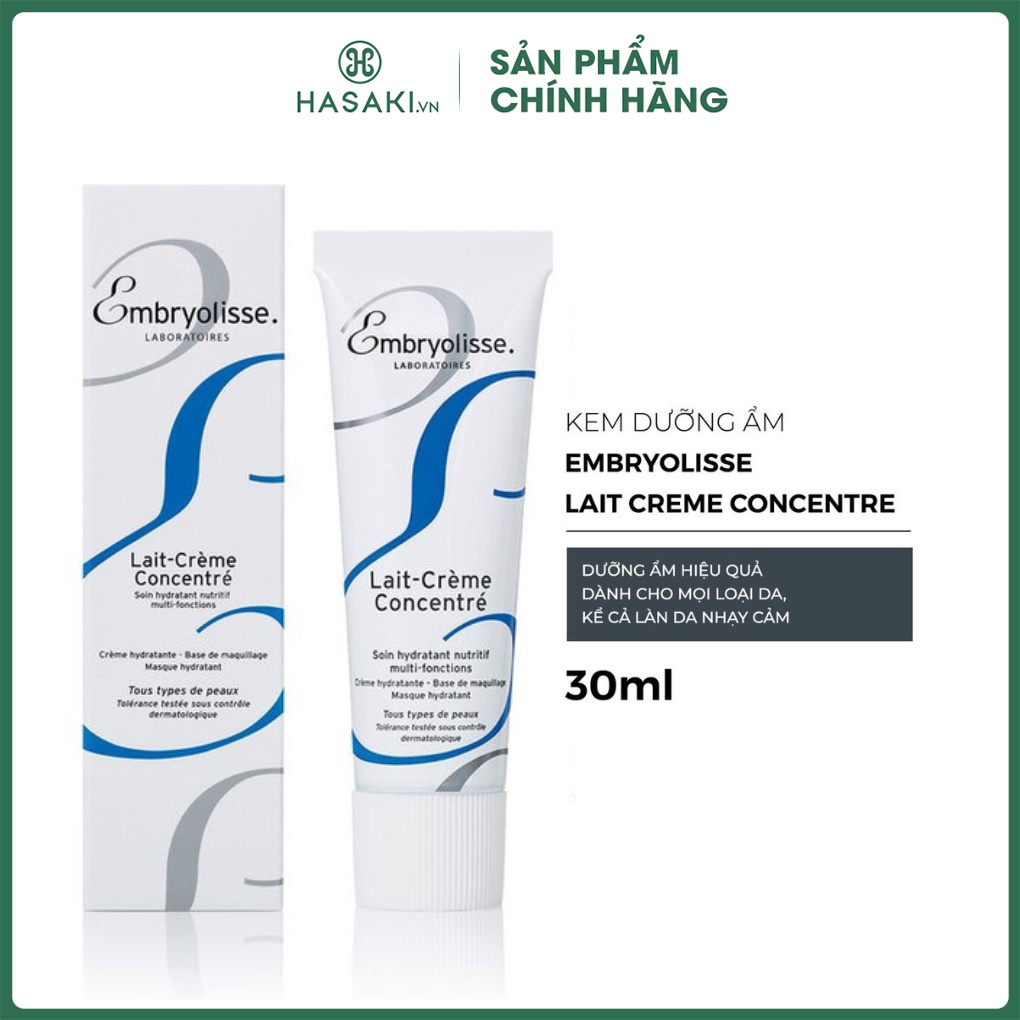 Kem Siêu Dưỡng Ẩm Embryolisse Hỗ Trợ Phục Hồi Da Lait Creme Concentre