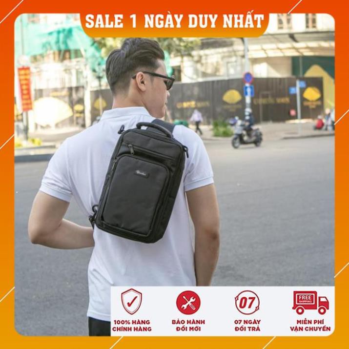 Túi đeo chéo nam đa năng 3in1 Rainbow BG007 chất liệu Canvas chống nước, nhiều ngăn tiện lợi