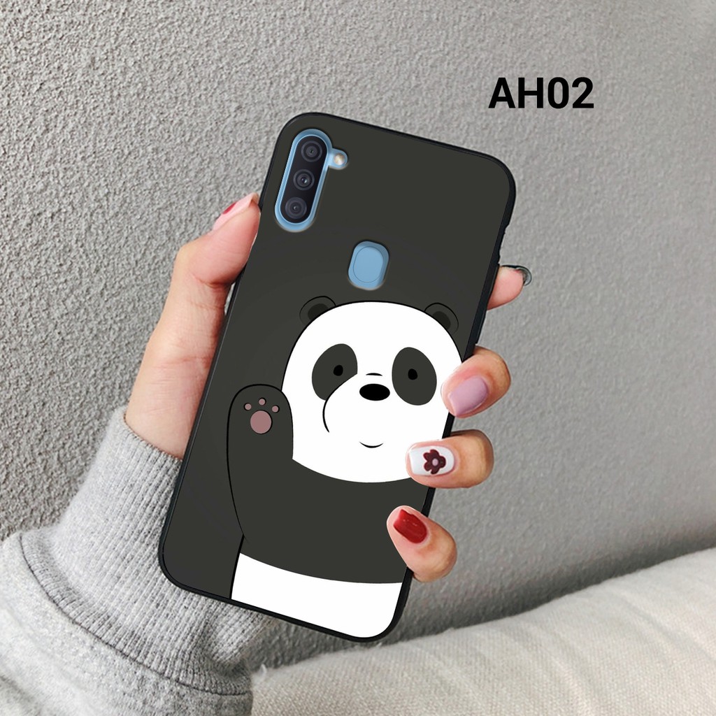 Ốp lưng Samsung A11 in hình gấu We bare bears siêu đáng yêu