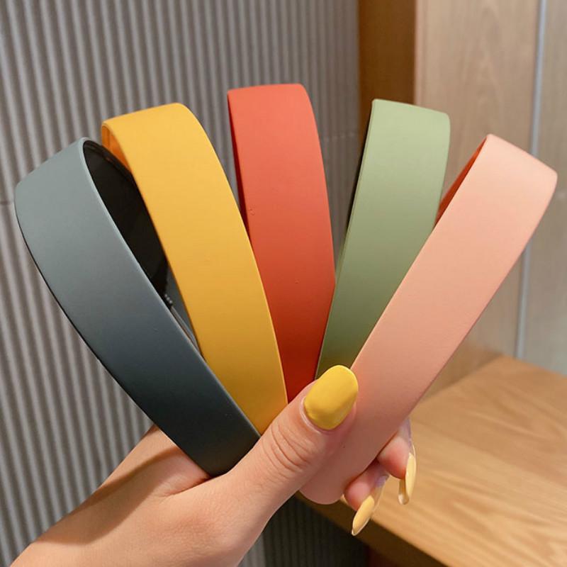 Các cô gái kẹo những chiếc băng Headband đơn giản màu tinh khiết phụ kiện Hairband