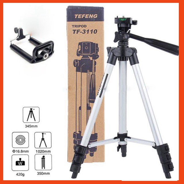 Gậy 3 Chân Livestream Chụp Ảnh Từ Xa, Giá Đỡ Diện Thoại Tripod TF-3110