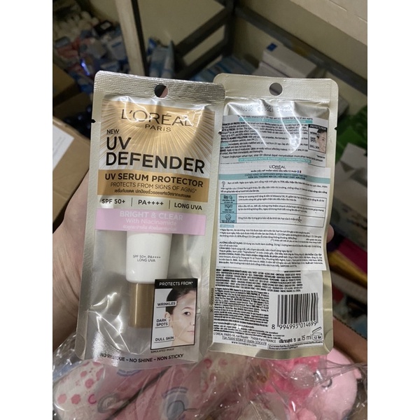 Combo2 típ Kem chống nắng L'oreal Paris Matte and Fresh Spf50+ và PA++++ - 15ml thích hợp cho da dầu