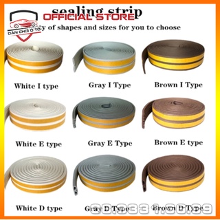 Combo 10m Ron cao su chữ D, E, I cách âm cửa gỗ, ron giảm chấn, gioăng cao su,cao su giảm trấn cách âm cửa nhựa cửa nhôm