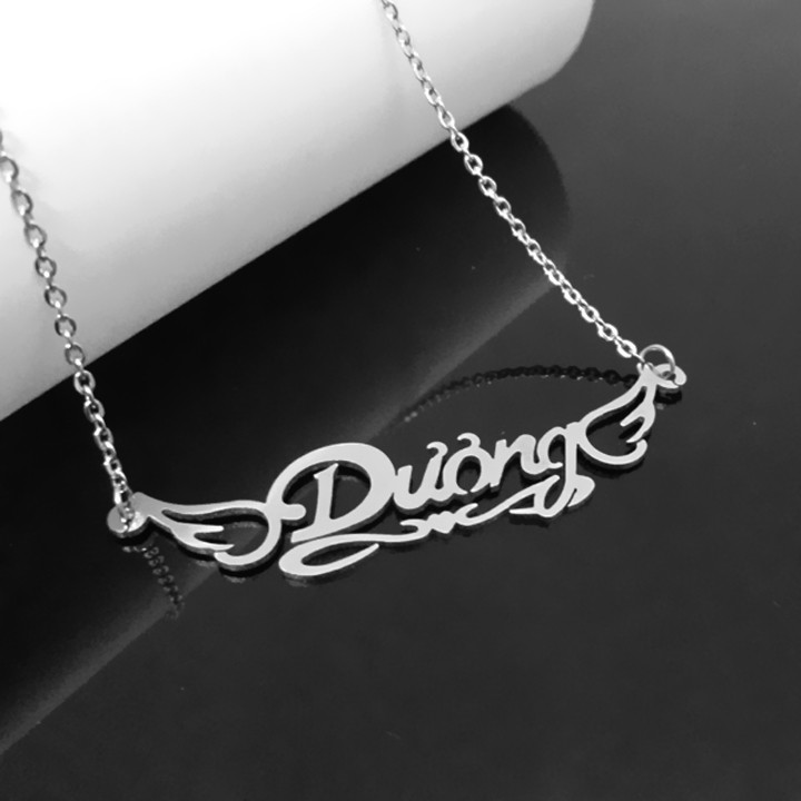 DÂY CHUYỀN INOX TÊN DƯƠNG, CÚC , DIỄM đẹp, không đen chuẩn thời trang
