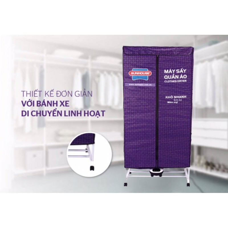 Tủ sấy quần áo Sunhouse SHD2702 bảo hành 1 năm