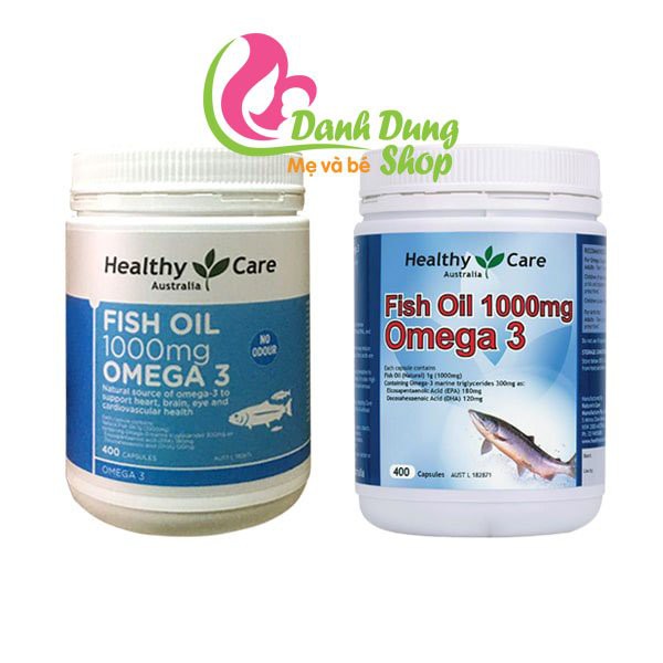  Dầu cá Omega3 Healthy Care 1000mg lọ 400 viên